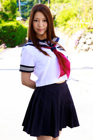 Look at how Seto Himari is hot in her school uniform